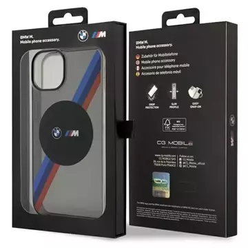 Etui BMW BMHMP14SHDTK für iPhone 14 6.1" Tricolor Stripes MagSafe