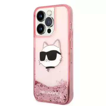 Etui Etui Karl Lagerfeld KLHCP14LLNCHCP für iPhone 14 Pro 6,1" Hardcase Glitter Choupette Head