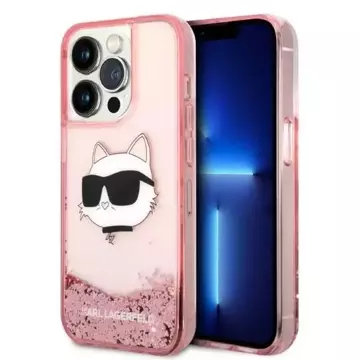 Etui Etui Karl Lagerfeld KLHCP14LLNCHCP für iPhone 14 Pro 6,1" Hardcase Glitter Choupette Head