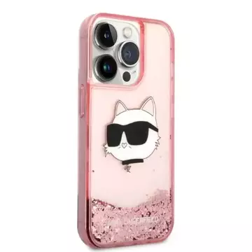 Etui Etui Karl Lagerfeld KLHCP14LLNCHCP für iPhone 14 Pro 6,1" Hardcase Glitter Choupette Head