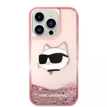 Etui Etui Karl Lagerfeld KLHCP14LLNCHCP für iPhone 14 Pro 6,1" Hardcase Glitter Choupette Head