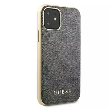 Etui Guess GUHCN61G4GG für Apple iPhone 11 6,1" / Xr szary/grey Hard Case 4G Collection