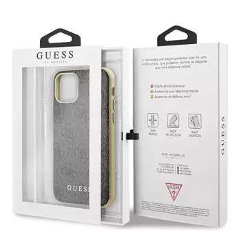 Etui Guess GUHCN61G4GG für Apple iPhone 11 6,1" / Xr szary/grey Hard Case 4G Collection