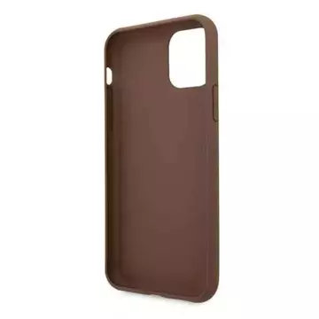 Etui Guess GUHCN61G4GLBR für Apple iPhone 11 6,1" / Xr brązowy/brown Hard Case 4G Stripe Collection