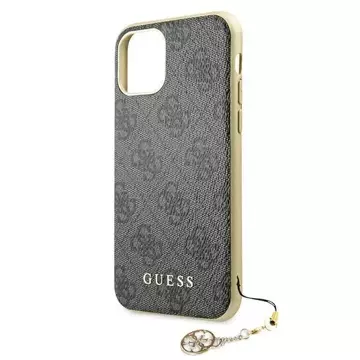 Etui Guess GUHCN61GF4GGR für Apple iPhone 11 6,1" / Xr grau/szary Hard Case 4G Charms Collection