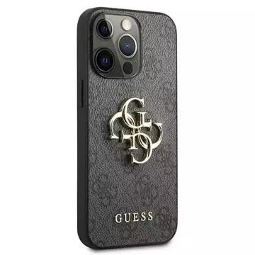 Etui Guess GUHCP13L4GMGGR für Apple iPhone 13 Pro / 13 6,1" szary/grey hardcase 4G Big Metal Logo