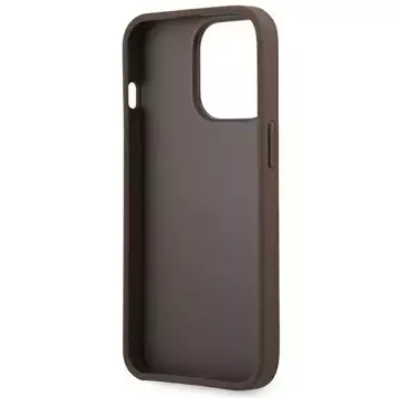 Etui Guess GUHCP13LG4GLBR für Apple iPhone 13 Pro / 13 6,1" brązowy/brown Hard Case 4G Stripe Collection