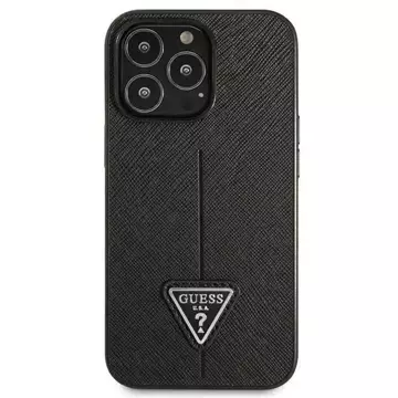 Etui Guess GUHCP13LPSATLK für Apple iPhone 13 Pro / 13 6,1" Czarny/Black Hardcase SaffianoTriangle Logo