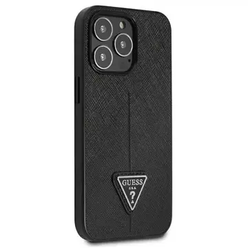 Etui Guess GUHCP13LPSATLK für Apple iPhone 13 Pro / 13 6,1" Czarny/Black Hardcase SaffianoTriangle Logo