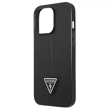 Etui Guess GUHCP13LPSATLK für Apple iPhone 13 Pro / 13 6,1" Czarny/Black Hardcase SaffianoTriangle Logo