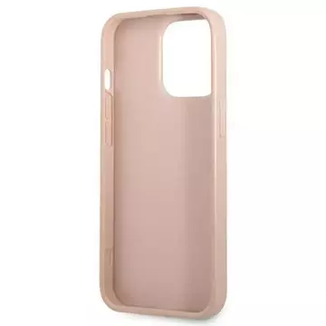 Etui Guess GUHCP13LPSATPP für Apple iPhone 13 Pro / 13 6,1" różowy/pink Hardcase SaffianoTriangle Logo Cardslot