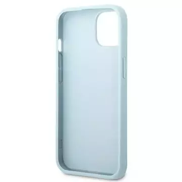 Etui Guess GUHCP13MPS4MB für Apple iPhone 13 6,1" niebieski/blue Hardcase Saffiano 4G Small Metal Logo