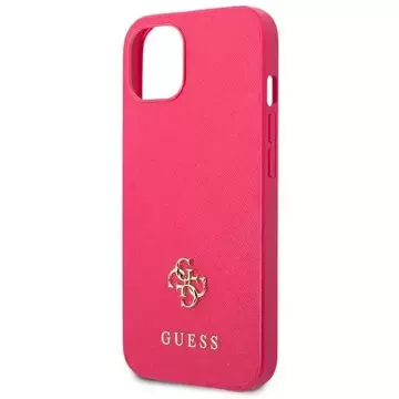 Etui Guess GUHCP13SPS4MF für iPhone 13 mini 5,4" Hardcase Saffiano 4G Small Metal Logo