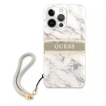 Etui Guess GUHCP13XKMABGR für iPhone 13 Pro Max 6,7" Hardcase Marble Strap Collection