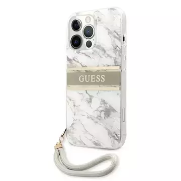 Etui Guess GUHCP13XKMABGR für iPhone 13 Pro Max 6,7" Hardcase Marble Strap Collection