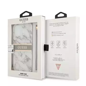 Etui Guess GUHCP13XKMABGR für iPhone 13 Pro Max 6,7" Hardcase Marble Strap Collection