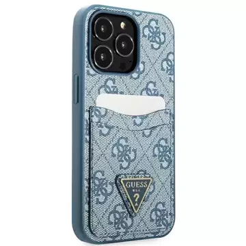 Etui Guess GUHCP13XP4TPB für iPhone 13 Pro Max 6,7" Hardcase 4G Triangle Logo Cardslot