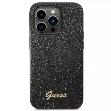 Etui Guess GUHCP14LHGGSHK für Apple iPhone 14 Pro 6,1" Czarny/Black Hard Case Glitter Script