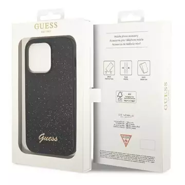 Etui Guess GUHCP14LHGGSHK für Apple iPhone 14 Pro 6,1" Czarny/Black Hard Case Glitter Script