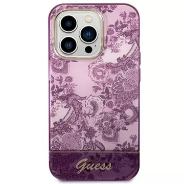 Etui Guess GUHCP14LHGPLHF für Apple iPhone 14 Pro 6,1" fuksja/fuschia Hardcase Porcelain Collection