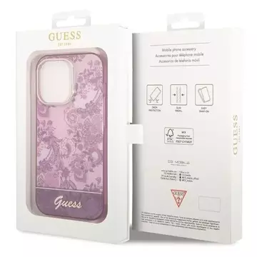 Etui Guess GUHCP14LHGPLHF für Apple iPhone 14 Pro 6,1" fuksja/fuschia Hardcase Porcelain Collection