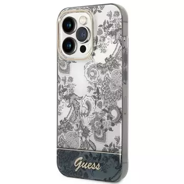 Etui Guess GUHCP14LHGPLHG für Apple iPhone 14 Pro 6,1" szary/grey Hardcase Porcelain Collection