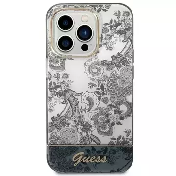 Etui Guess GUHCP14LHGPLHG für Apple iPhone 14 Pro 6,1" szary/grey Hardcase Porcelain Collection