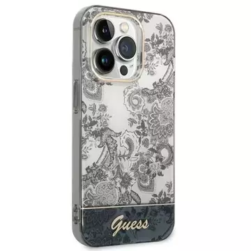 Etui Guess GUHCP14LHGPLHG für Apple iPhone 14 Pro 6,1" szary/grey Hardcase Porcelain Collection