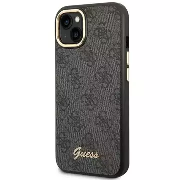 "Etui Guess GUHCP14MHG4SHK für Apple iPhone 14 Plus 6,7\" czarny/schwarz Hartschale 4G Vintage Gold Logo"