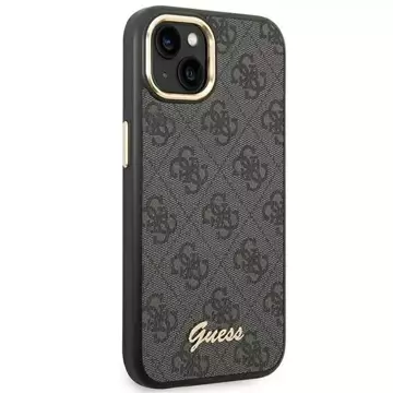 "Etui Guess GUHCP14MHG4SHK für Apple iPhone 14 Plus 6,7\" czarny/schwarz Hartschale 4G Vintage Gold Logo"