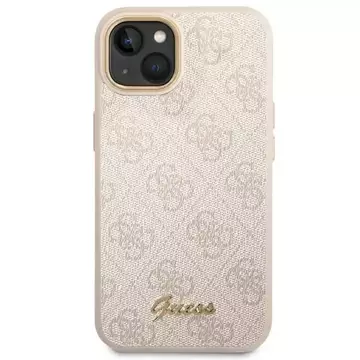 Etui Guess GUHCP14MHG4SHP für Apple iPhone 14 Plus 6,7" różowy/pink Hard Case 4G Vintage Gold Logo