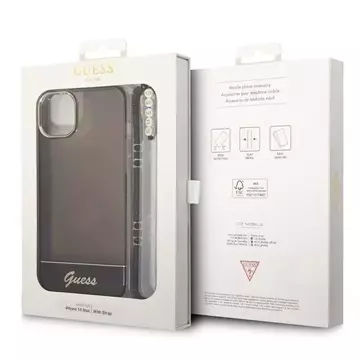 Etui Guess GUHCP14MHGCOHK für Apple iPhone 14 Plus 6,7" Czarny/Black Hardcase Translucent Pearl Strap