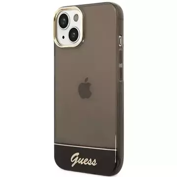 Etui Guess GUHCP14MHGCOK für Apple iPhone 14 Plus 6,7" Czarny/Black Hardcase Durchscheinend