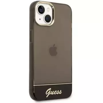 Etui Guess GUHCP14MHGCOK für Apple iPhone 14 Plus 6,7" Czarny/Black Hardcase Durchscheinend