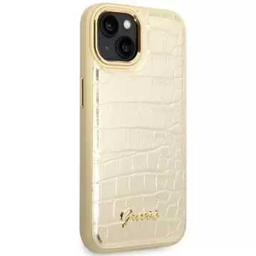 Etui Guess GUHCP14MHGCRHD für Apple iPhone 14 Plus 6,7" złoty/gold Hardcase Croco Collection