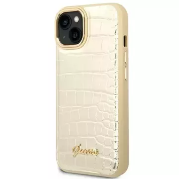 Etui Guess GUHCP14MHGCRHD für Apple iPhone 14 Plus 6,7" złoty/gold Hardcase Croco Collection