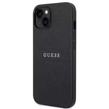 Etui Guess GUHCP14MPSASBBK für Apple iPhone 14 Plus 6,7" Czarny/Black Saffiano Strap