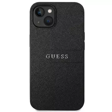 Etui Guess GUHCP14MPSASBBK für Apple iPhone 14 Plus 6,7" Czarny/Black Saffiano Strap