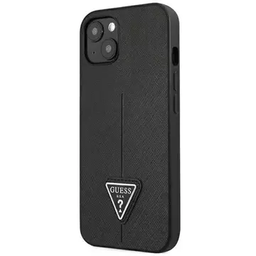 Etui Guess GUHCP14MPSATLK für Apple iPhone 14 Plus 6,7" Czarny/Black Hardcase SaffianoTriangle Logo