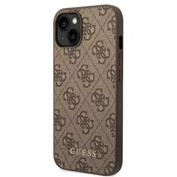 Etui Guess GUHCP14SG4GFBR für iPhone 14 6,1" Hartschale 4G Metal Gold Logo