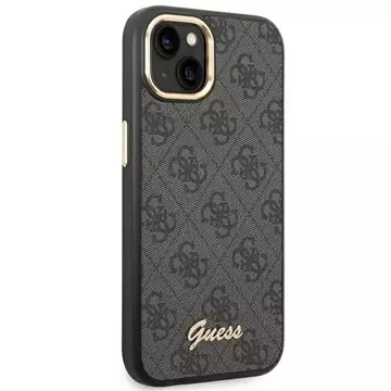 Etui Guess GUHCP14SHG4SHK für Apple iPhone 14 6,1" Czarny/Black Hard Case 4G Vintage Gold Logo