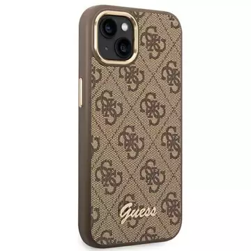 "Etui Guess GUHCP14SHG4SHW für Apple iPhone 14 6,1\" braun/braun Hartschale 4G Vintage Gold Logo"