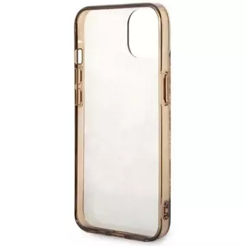 Etui Guess GUHCP14SHGPLHC für Apple iPhone 14 6,1" Ocker Hardcase Porcelain Collection