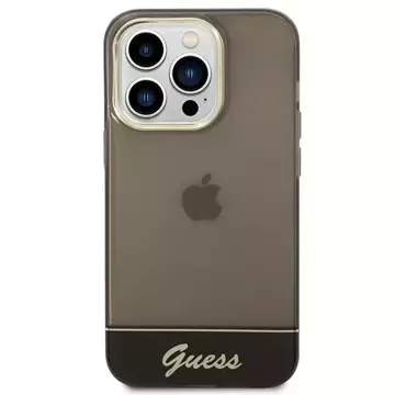 Etui Guess GUHCP14XHGCOK für Apple iPhone 14 Pro Max 6,7" Czarny/Black Hardcase Durchscheinend