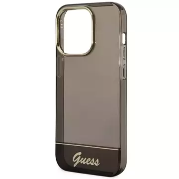 Etui Guess GUHCP14XHGCOK für Apple iPhone 14 Pro Max 6,7" Czarny/Black Hardcase Durchscheinend