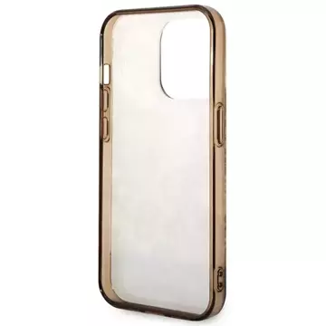 Etui Guess GUHCP14XHGPLHC für Apple iPhone 14 Pro Max 6,7" Ocker Hardcase Porcelain Collection