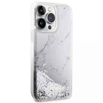 Etui Guess GUHCP14XLCSGSGH für iPhone 14 Pro Max 6,7" Hardcase Liquid Glitter Marble