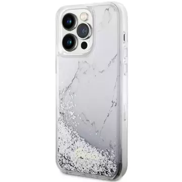 Etui Guess GUHCP14XLCSGSGH für iPhone 14 Pro Max 6,7" Hardcase Liquid Glitter Marble