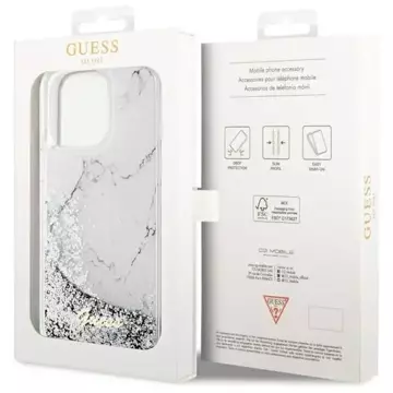 Etui Guess GUHCP14XLCSGSGH für iPhone 14 Pro Max 6,7" Hardcase Liquid Glitter Marble