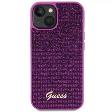 Etui Guess GUHCP15SPMSDGSF für iPhone 15 6,1" fuchsja/fuschia hardcase Disco Metal Script